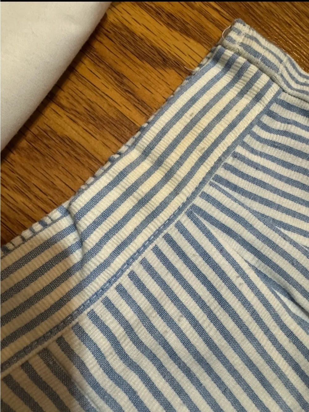 Baby Sailor Two-Piece Outfit in White and Light Blue